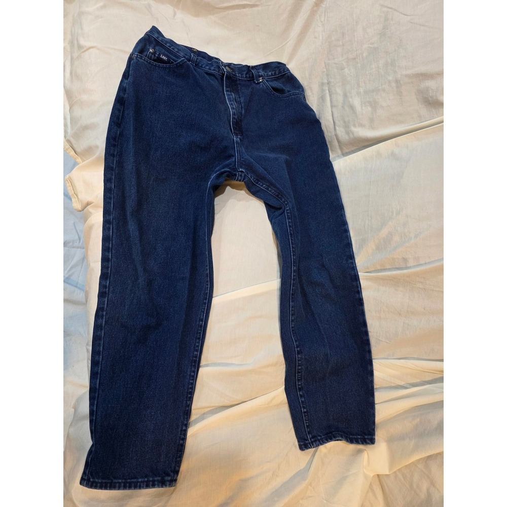 Lee Jeans Dark Wash High Waisted Straight Leg Petite 16P